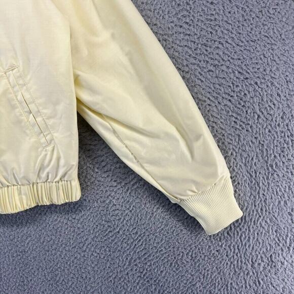 Vintage The Carolina Country Club Windbreaker Jacket Ladies Large Yellow 80s - Picture 2 of 12